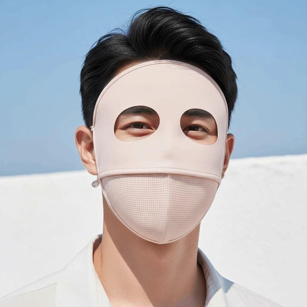 Traceless Ice Silk Face Clothing Polyester UV Protection Mask Comfortable Sunscreen Mask Outdoor