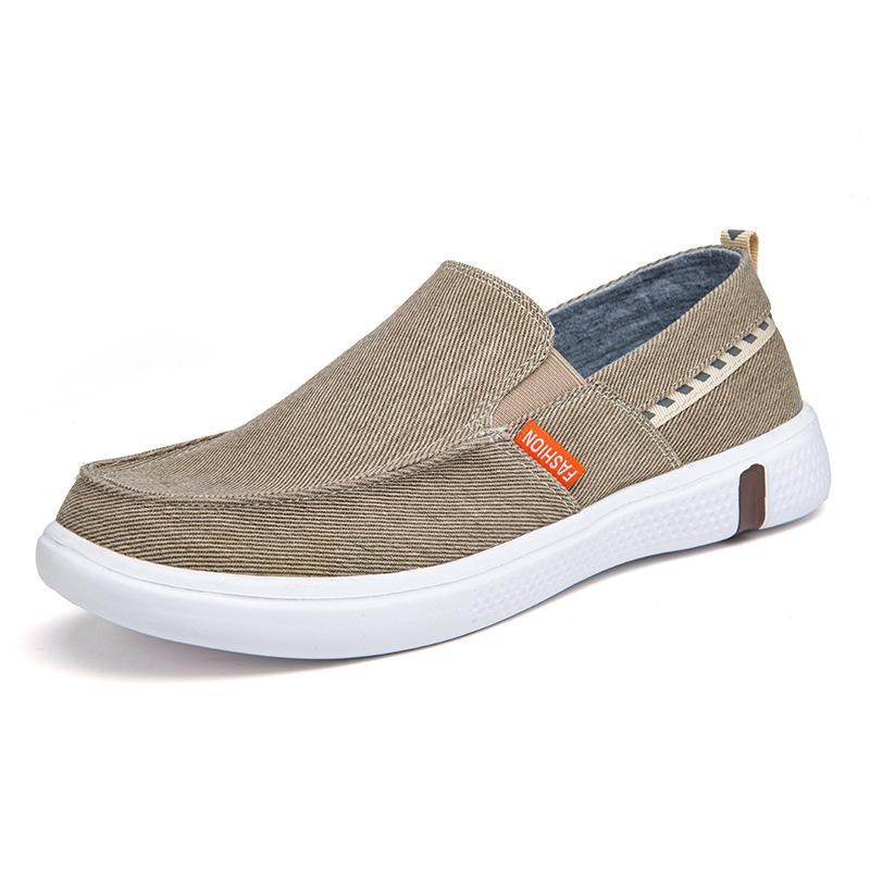 Мужские лоферы без шнуровки, дышащие легкие нескользящие парусиновые туфли, мужские кроссовки, весна и лето