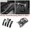 For Ford Mustang Mach E  - Carbon Fiber Door Glass Window Lift Switch Panel Rear Seat Air AC Vent Cover Trim Accessories