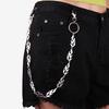 Хип-хоп брючная цепь Огненные звенья для танцоров Панк Тренд 2000-х Джинсовые многослойные цепи для дерзких уличных образов