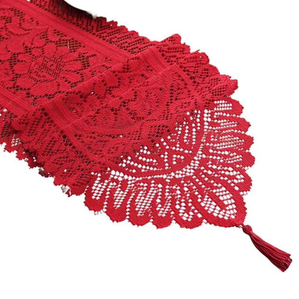 Lace Dining Table Mat Solid Color Table Decoration New Table Runner Home Decoration