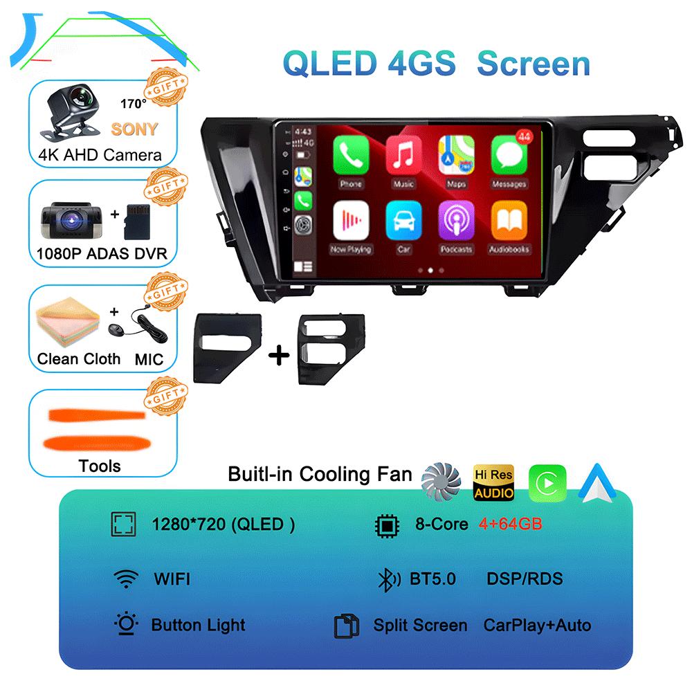 Для Toyota Camry 8 XV 70 2017 2018 2019 2020 Android 14 автомобильный стерео радио навигация GPS мультимедийный плеер головное устройство