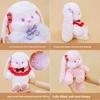 Plush Bunny Toy With Polyester Fiber Filling For Gift And Home Decor