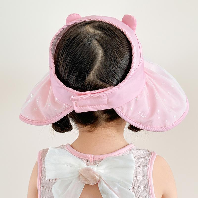 Children's Sun Protection Hat Girls and Boys UV Hat Sun Protection Hat Outdoor Beach Hat Big Brim Fisherman's Hat