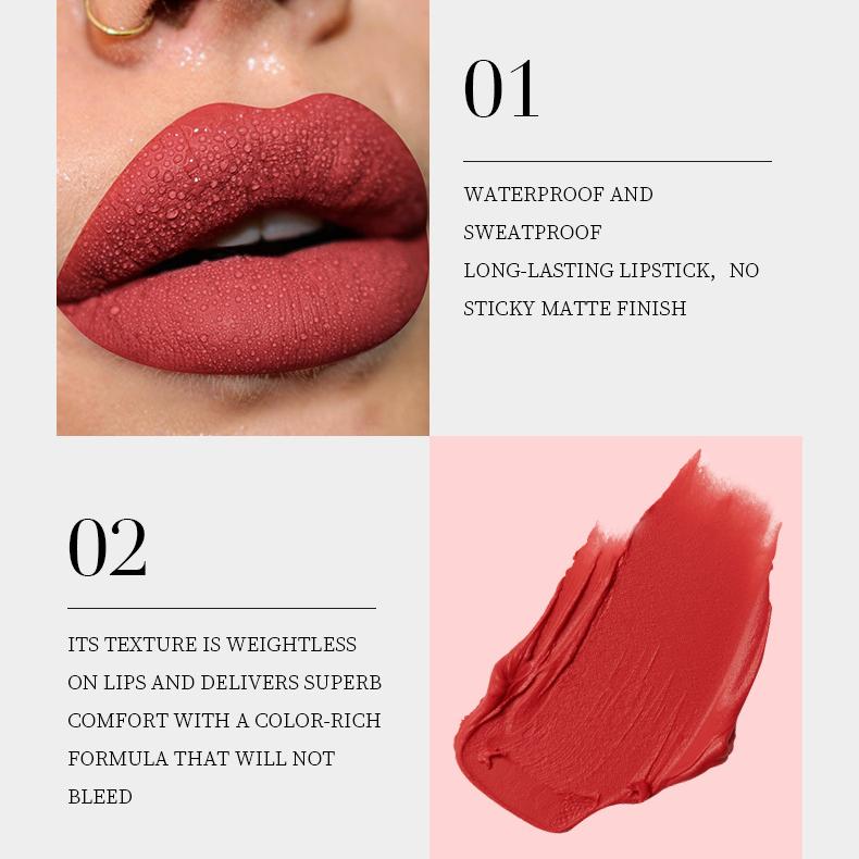 Fit Colors Breakable Lip Gloss With Creative Design, Long-lasting And Non-sticky Matte Liquid Lipstick