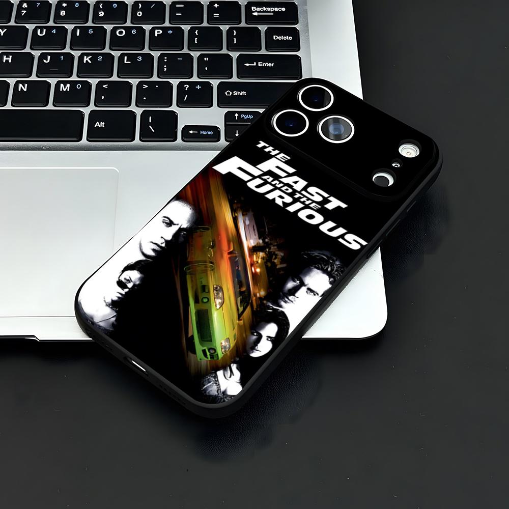 F-Быстрый И F-Яростный Чехол Для Телефона Для IPhone 17 Air 16 E Pro Max 15 14 13 Mini 12 Pro 11 Max Plus Черный Мягкий Чехол