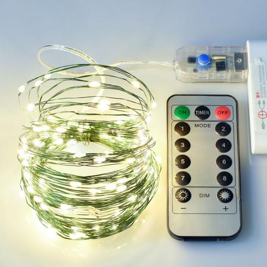 Медный провод USB светодиодный гирляндный светильник с дистанционным управлением водонепроницаемый гибкий сказочный свет декоративная лампа украшение вечеринки