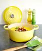 Le Creuset Cast Enamel Pot Signature Cocotte Ronde 20 cm Soleil Gas IH Oven Compatible Japanese [Authorized Product]