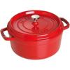 Staub Cocotte Round Cherry Large Hand Cast Enamel Pot IH Compatible Japanese La Cocotte Round "Pico 26cm" [Authorized Product] 40509-840