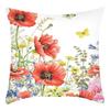 Fashionable Spring Flower Spring Elements Pillow Cover Linen Flower Cushion Pillow Cover
