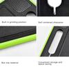 Multifunctional Cutting Board Rapid Thawing Aluminum Alloy Spray Paint Dual Sided Grinding Chopping Board with Knife Sharpener