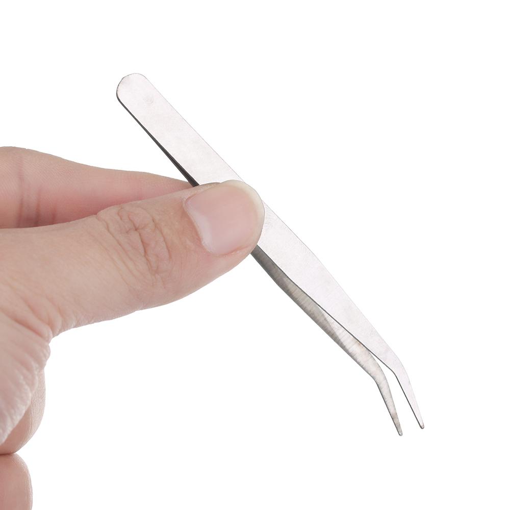 Fish Plants Straight Elbow Pliers Tool Stainless Steel Tweezers Phone Repair Tools Eyebrow Clip