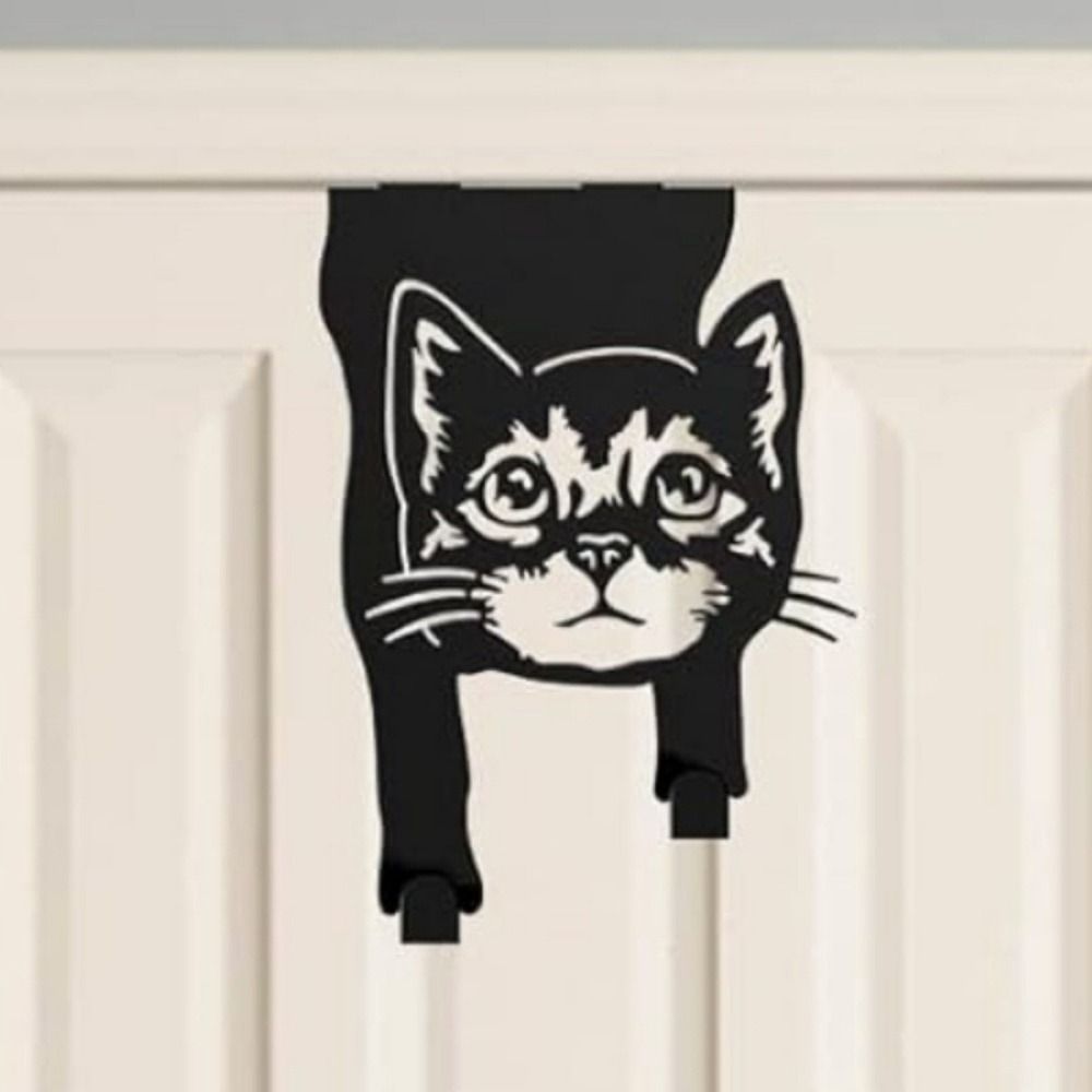 Rustproof Metal Cat Hooks Space Saving Coat Hat Bag Holder Stylish Wall Hanger  Bedroom