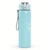 PC Number Ten Minimalist Grey Text Print 750ml colorful plastic sports water bottle leakproof pop up lid with straw for outdoor work home use
