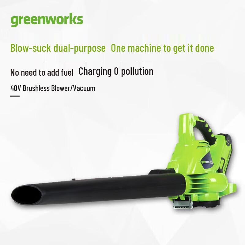 Greenworks 40V Cordless Blower Vacuum CN plug (adapter included)