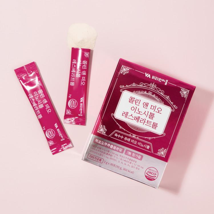 Vitamin Village Colin & Myo Inositol Resveratrol 30 Packets, Korean Health Food