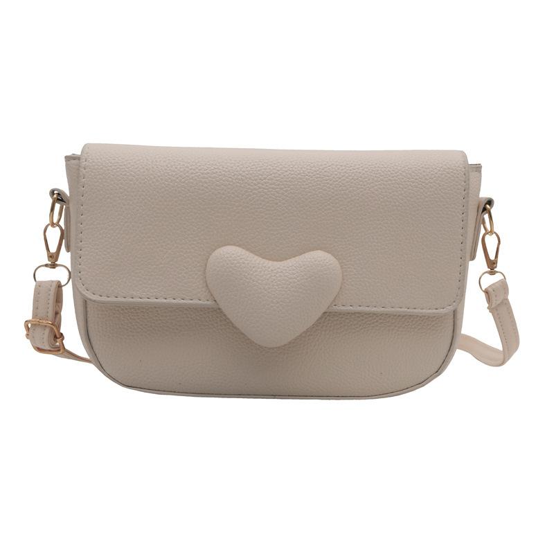 В этом году популярная маленькая сумка женская летняя 2024 новая текстурная нишевая сумка на одно плечо подмышкой кроссбоди персиковое сердце маленькая квадратная сумка