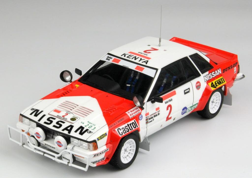 Nissan 240RS BS110 1984 Safari Rally Plastic Model BX24041 Platz/BEEMAX 1/24