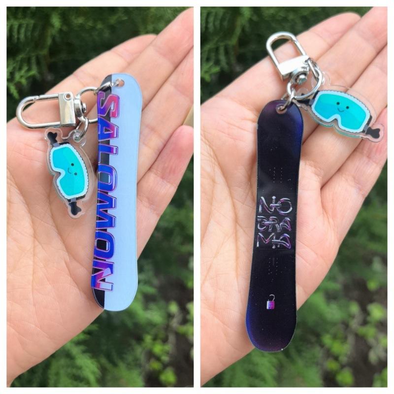 2026  Acrylic Ski Keychain Themed Gifts For Women Men Daughter Son Friends Gifts For Husband Wife Snowboarding Keychain