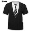 Men's Clothing Summer Fashion Funny Fake Suit 3D T Shirt Tuxedo Bow Tie 3D Printed T-shirts Men Summer Streetwear Tees Tops