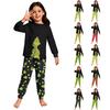 Children's  Boys And Girls Thin Two-piece  Long-sleeved Pants Two-piece