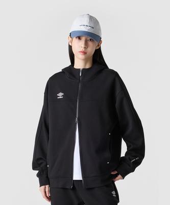 Umbro Универсальная функциональная ткань с амортизацией Молния Худи Черный Ur121Sft11