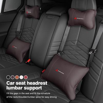 Car Universal Neck Pillow Protection Lumbar Headrest Backrest Cushion For Outlander Lancer L200 ASX Pajero Grandis