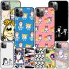 Чехол Pop Team Cute Pipi для Apple Iphone 14 11 13 Mini 12 Pro Max Xr 7 8 + Se 2020 Xs 6 6s Plus 5 5S, черный силиконовый чехол для телефона