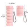 Retractable Folding  Silicone Water Bottle 500ML Foldable Drinking Cup  Hiking