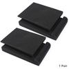 1 Pair 30x20x4.5cm Studio Monitor Isolation Speaker Riser Foam Pads for 5 Inch Speakers for Sound Improvement Prevent Vibrations
