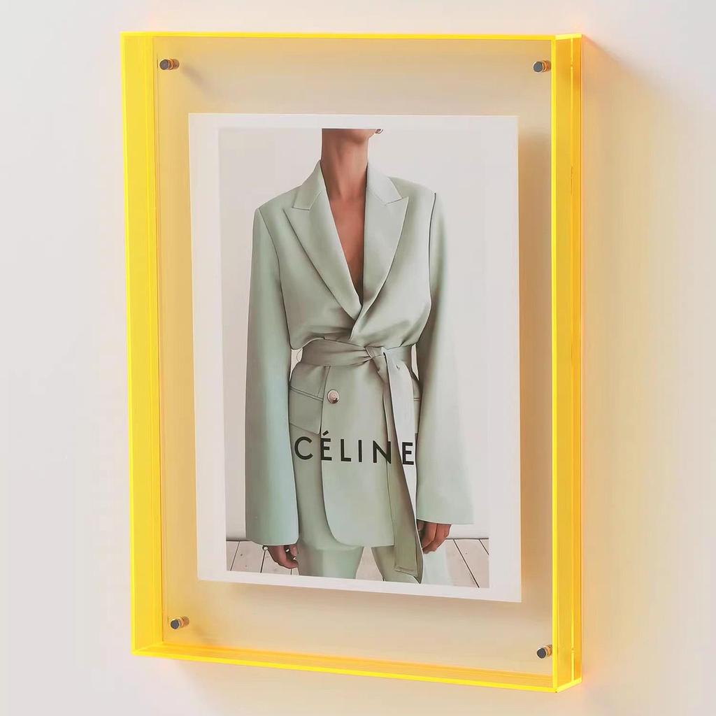 Premium Multi-Color Acrylic Photo and Art Display Frame - A4 Size