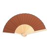 Летний веер Шороку с бумажной коробкой Бамбук Алюминий Подарок Модный веер Ремесло [Nishikawa Shoten] A-плоский Женский (коричневый)