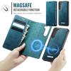 For Samsung Galaxy S23+ Case CASEME C49 Compatible with MagSafe RFID Blocking Detachable Wallet Leather Phone Cover