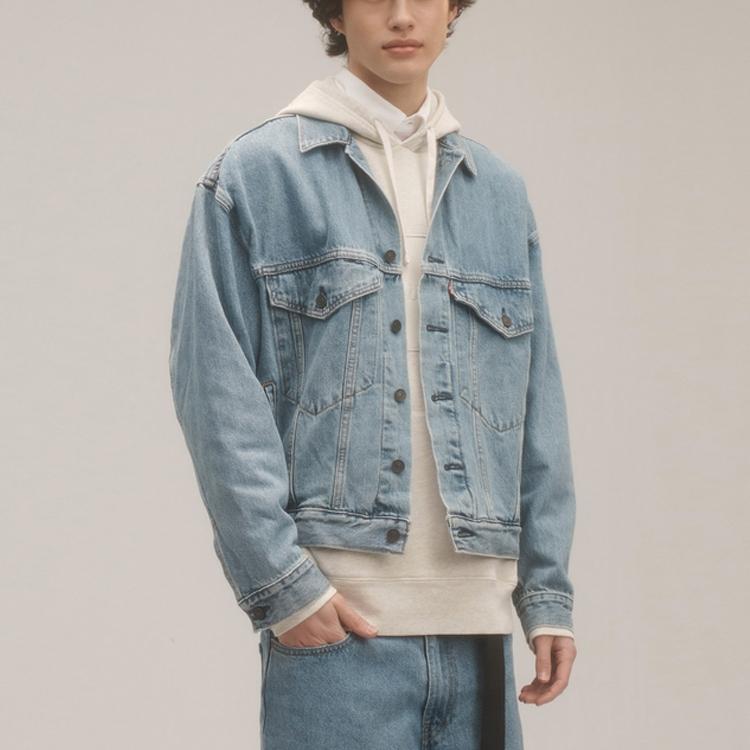 Levis пуловер хлопковый свитшот с капюшоном мужской свитшот бежевый 35872-0000
