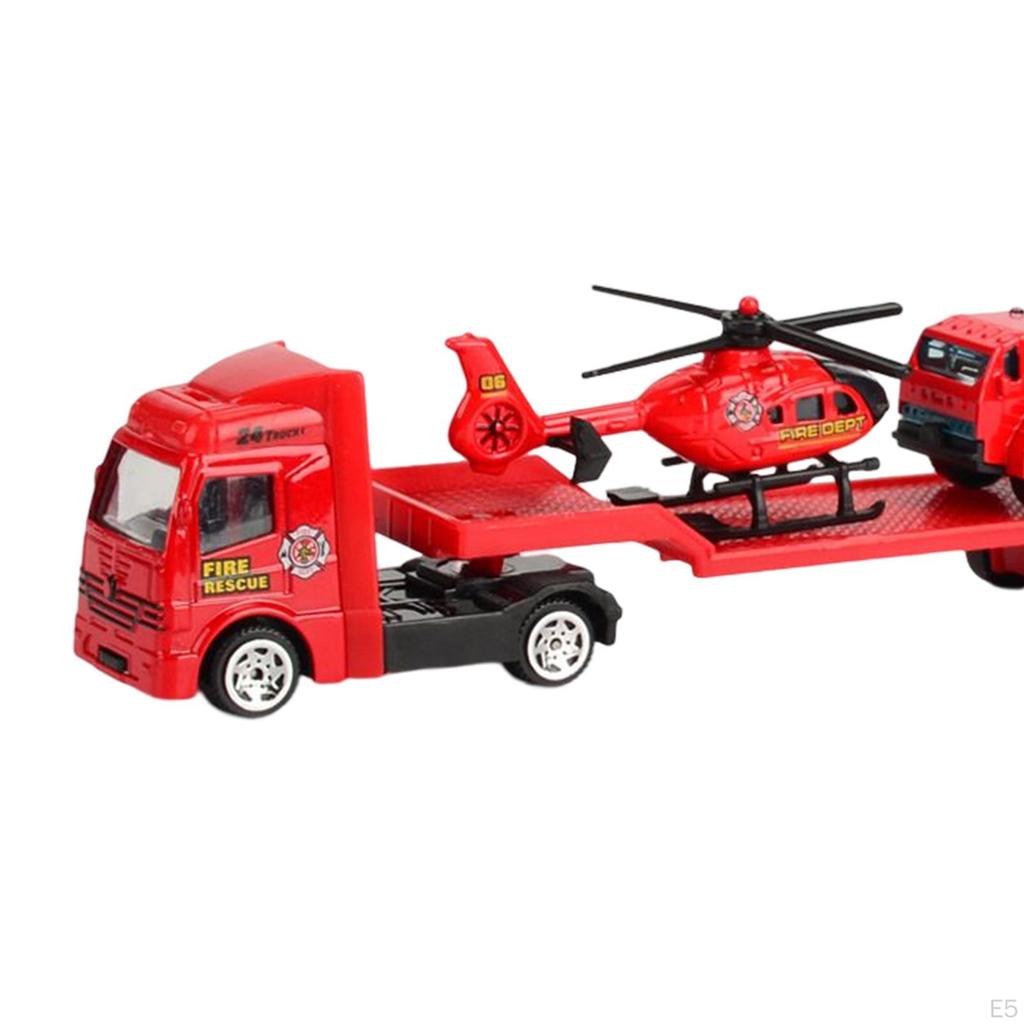 1/64 Scale Tow Truck Friction Powered Toy for Kids Girls Boy Toddler 3 4 5 6 Years Old