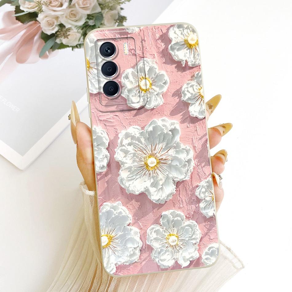 Для Infinix Zero 5G 2023 X6815C X6815D Милый Кот Цветок Мультяшный Чехол для Телефона Для Infinix Zero 5G (2023) Мягкие силиконовые бамперы