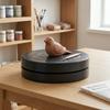 Plastic Clay Turntable 4.52×1.35 inches Black Pottery Turntable Double Side 7×1.35 inches Craft Turntable Clay Craft