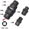 Hex Axle Tool For Motorcycle Front Axle Wheel, Allen Axle Spindle Socket Adapter Tool, 3/8 Inch 12Mm 14Mm 17Mm 19Mm 22Mm 24Mm, 6 In 1 Motorcycle Hex