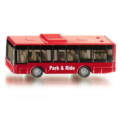 Городской автобус Shiku SK1021, черный + красный, 1 корейская игрушка