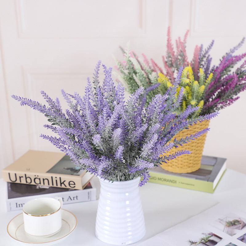 Lavender Artificial Flower Arrangement Garden Office Wedding Outdoor Decoration