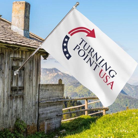 Yousheng Turning Point USA Flag 3x5Ft Double Sided Wall Hanging Flag Outdoor Polyester Banner with Brass Grommets for Yard Garden Decoration