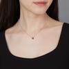 Hermes Mini Pop H Letter Pendant Necklace Women necklace Silver H147992FPA9