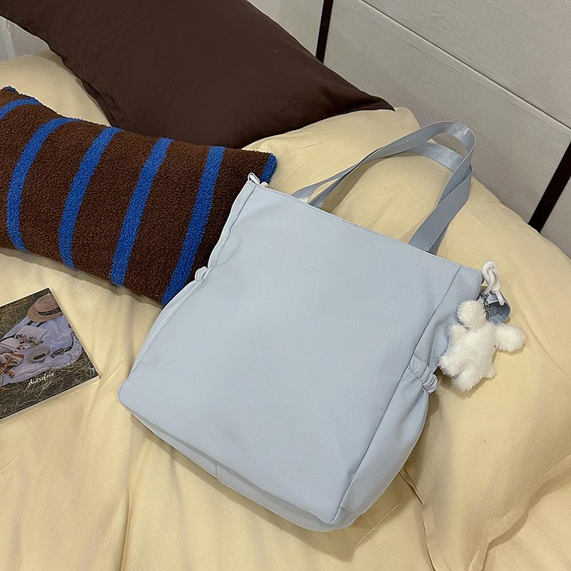 Сумка кроссбоди с цветными блоками, женская сумка на плечо в студенческом стиле, сумка-тоут большой вместимости для учеников средней школы