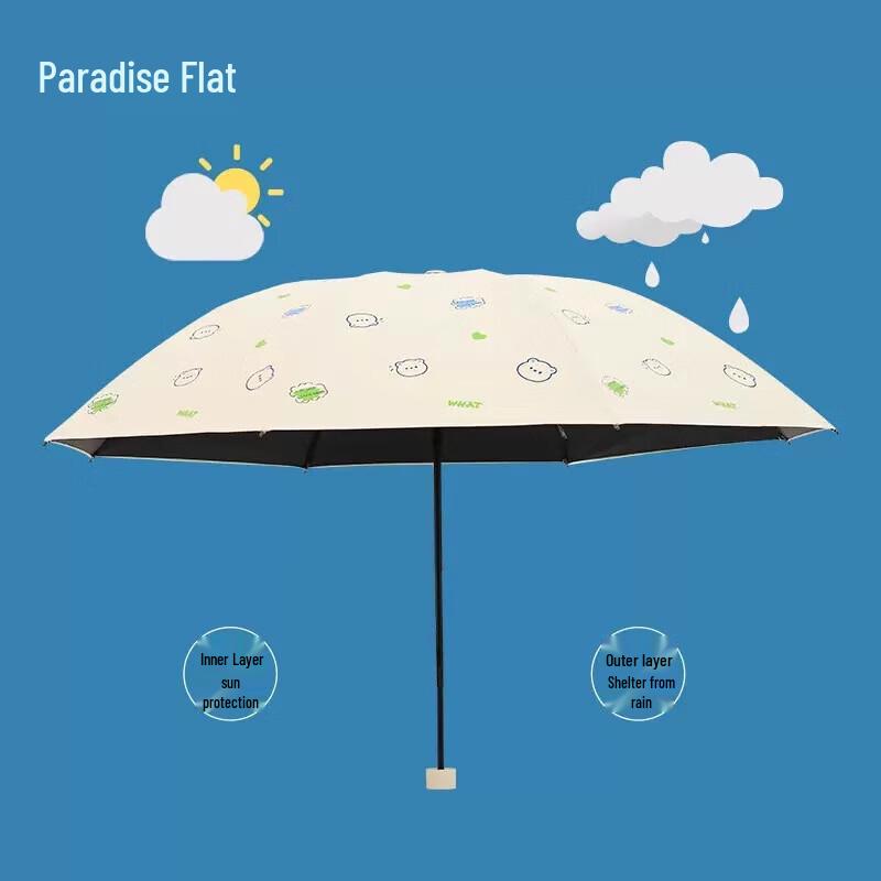 Paradise 33873E Compact UV Protection Sun & Rain Umbrella