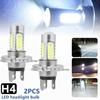 2Pcs Headlight Bulb Super Bright High Power High/Low Beam H4 LED Xenon White Headlight for SUV