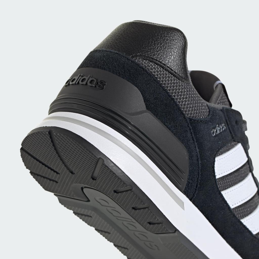 Кроссовки Run 80s NLG92 Core Six cm [Adidas] Черный/Обувь Белый/Серый (ID1260) +27,5