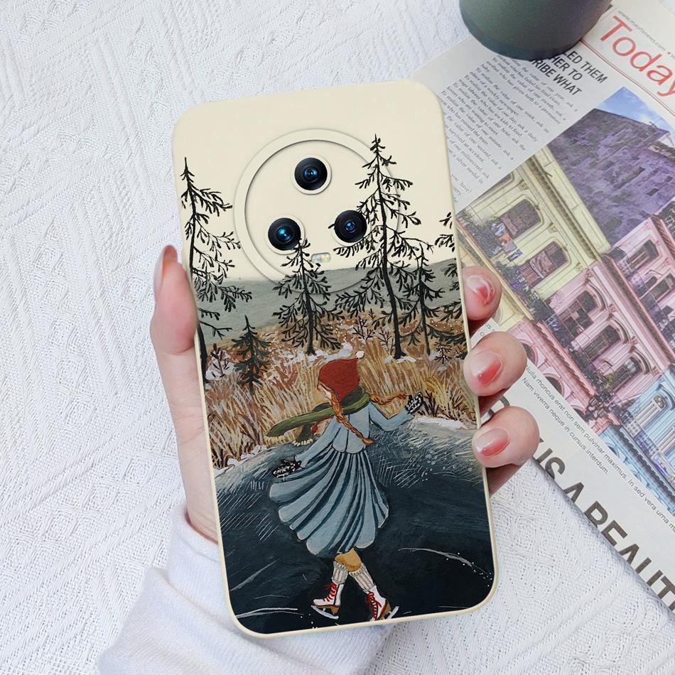 Чехол для телефона Honor Magic 5 Pro Модный Противоударный Жидкий Силикон Защита Камеры Чехол-Ракушка Для Huawei Honor Magic5 Pro