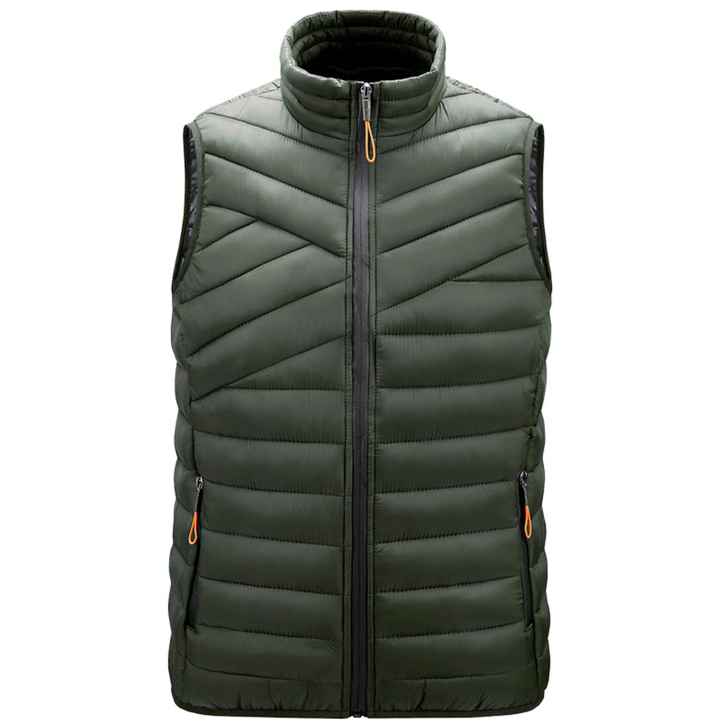 Casual Men'S Vest Men'S Loose  And Winter Warm Down Cotton Vest Coat