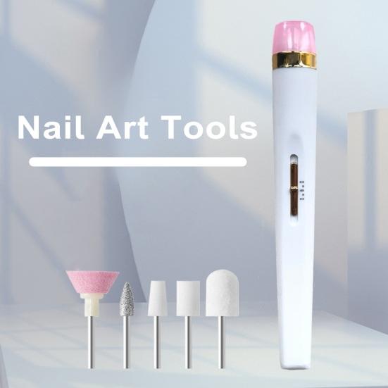 Electric Nail Manicure Manicure 5-in-1 Use Portable Easy To Tool Ergonomic Tool for Beginners