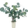 Artificial Green Plant Round Eucalyptus Leaf Branches Eucalyptus Apple Leaf Fake Leaves Bundle Home Decoration